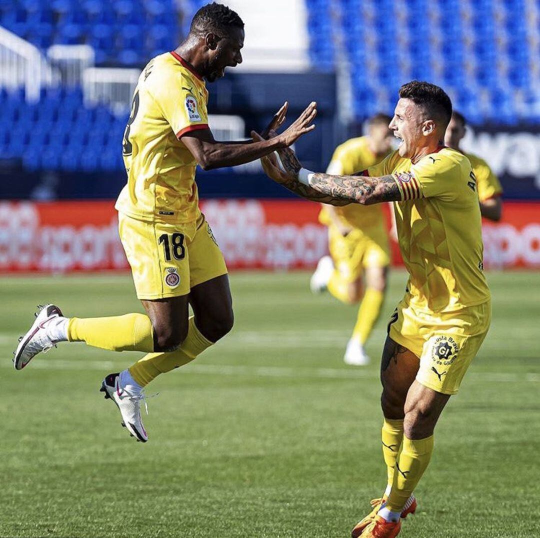 Sylla ha marcat el seu primer gol com a jugador del Girona.