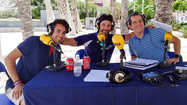 Sergio Sellés, Miguel Ángel López &quot;BigMike&quot; en el Parque Josep Carreras de Sant Joan d&#039;Alacant