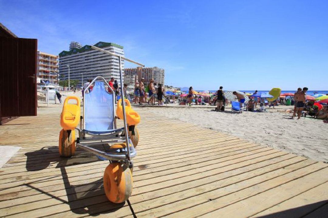 Playas Accesibles en Calp. Imagen de archivo