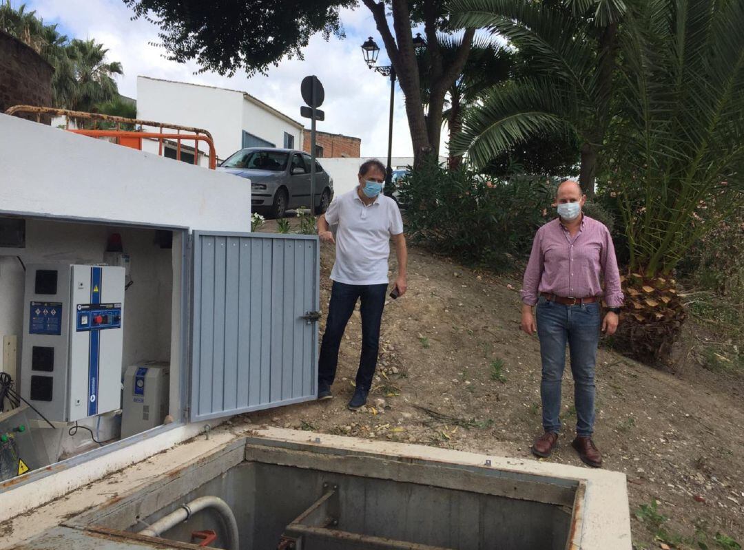 Visita a la nueva Estación de Bombeo de Aguas Residuales (EBAR) de Villanueva de la Reina.