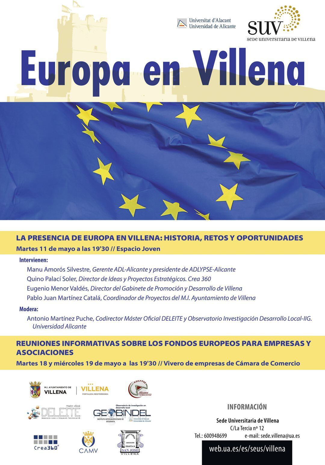 Cartel de las actividades