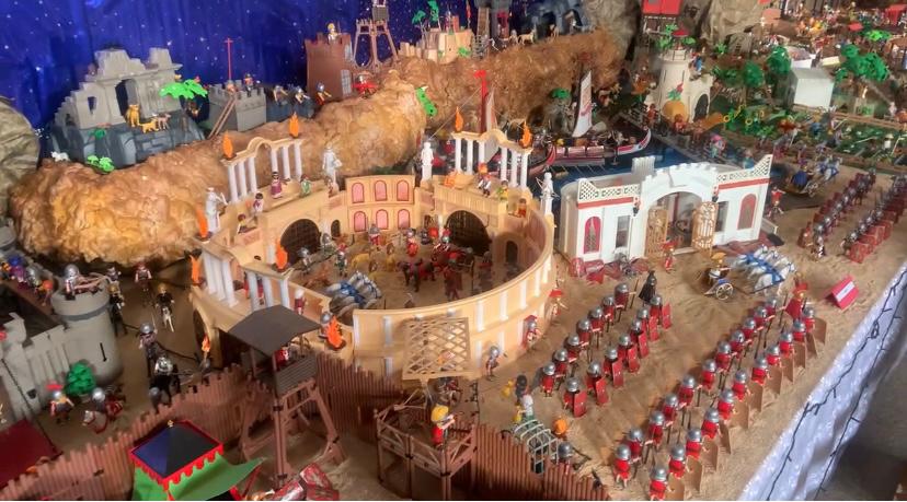 Una de las escenas del belén de Ana Palacios que se puede ver esta Navidad en la iglesia de Albaladejo del Cuende (Cuenca).