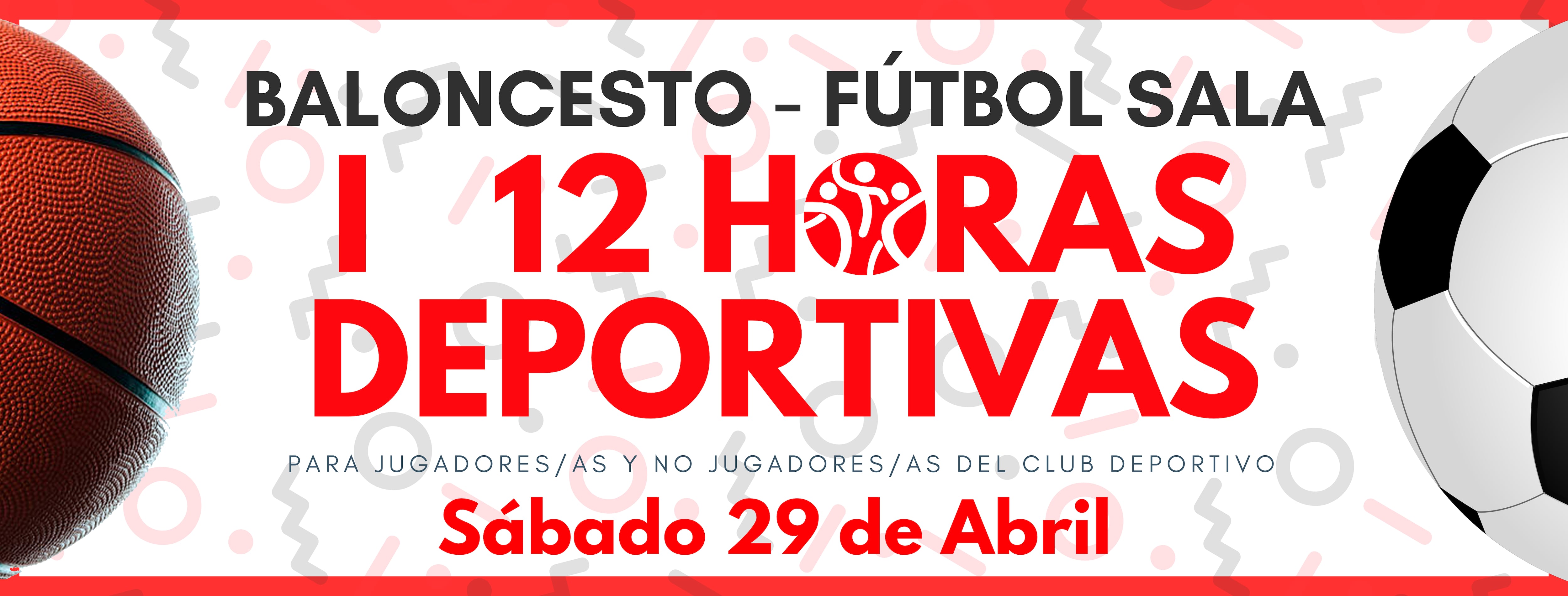 Cartel de las 12 horas deportivas