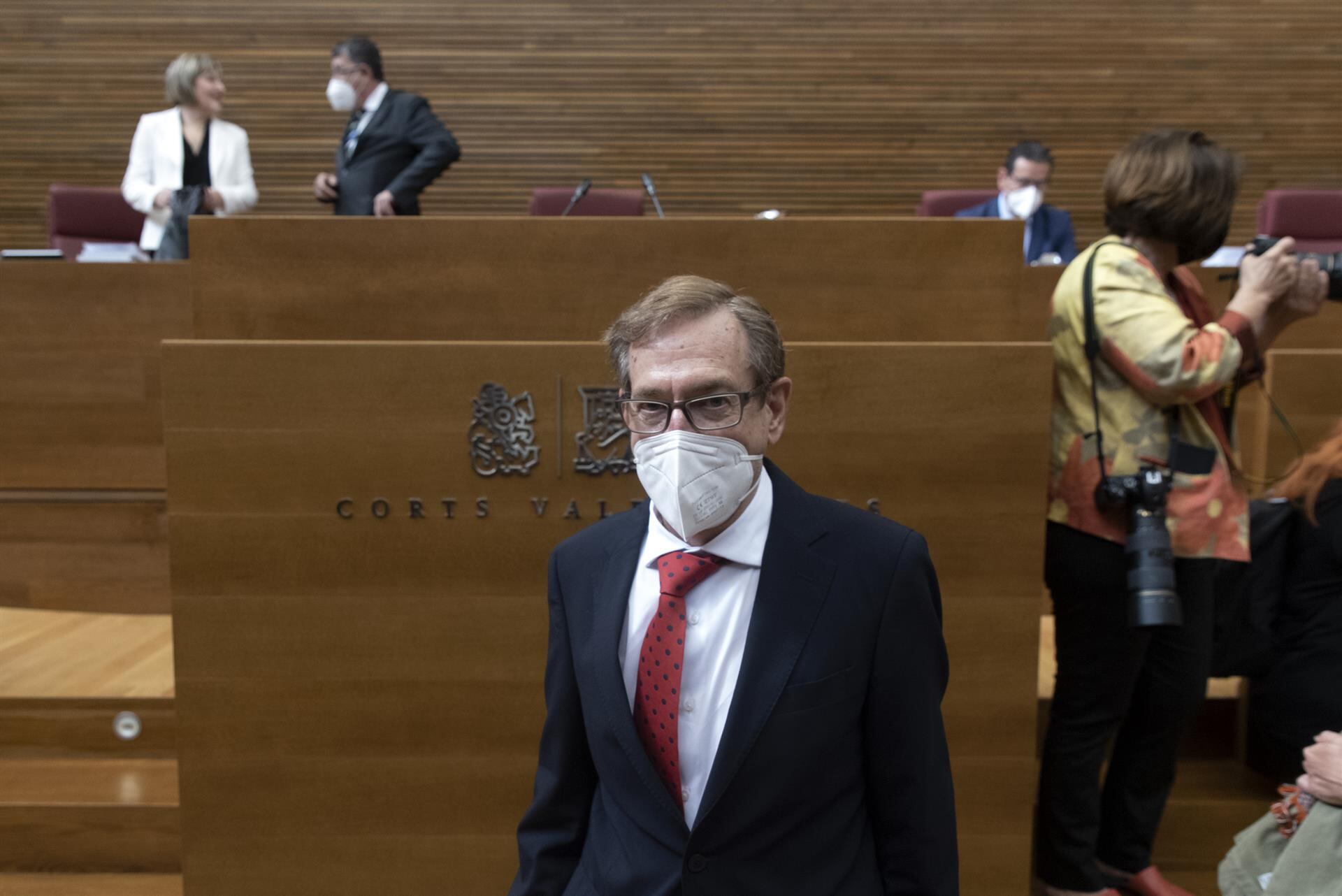 El conseller de Sanidad, Miguel Mínguez, durante un pleno de Les Corts - Jorge Gil - Europa Press - Archivo