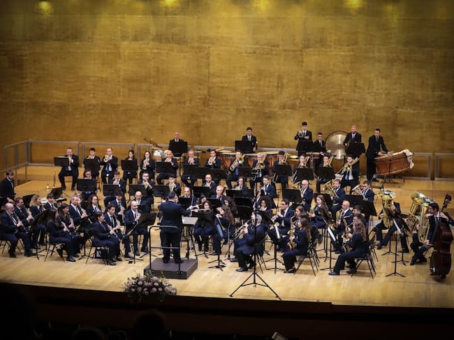 L' Ateneu Musical de Cocentaina durante su participación en la Sección 2º del Certamen Provincial de Bandas de Alicante.