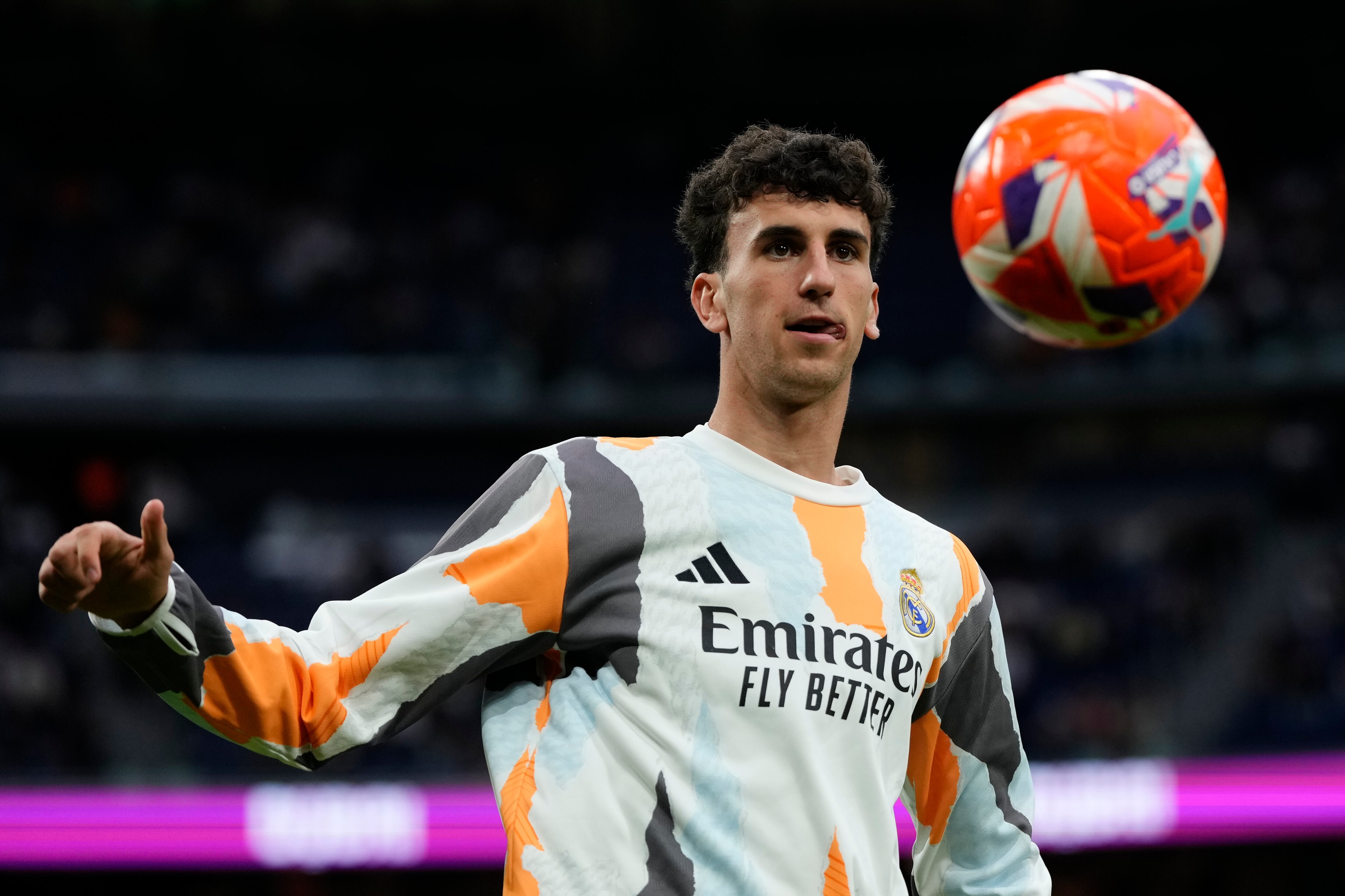 Jacobo Ramón caliente en la previa del partido ante el Celta