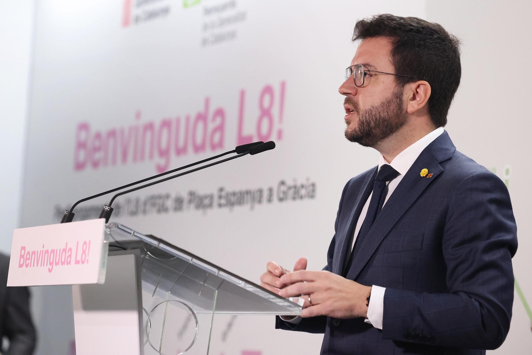 El president de la Generalitat, Pere Aragonès