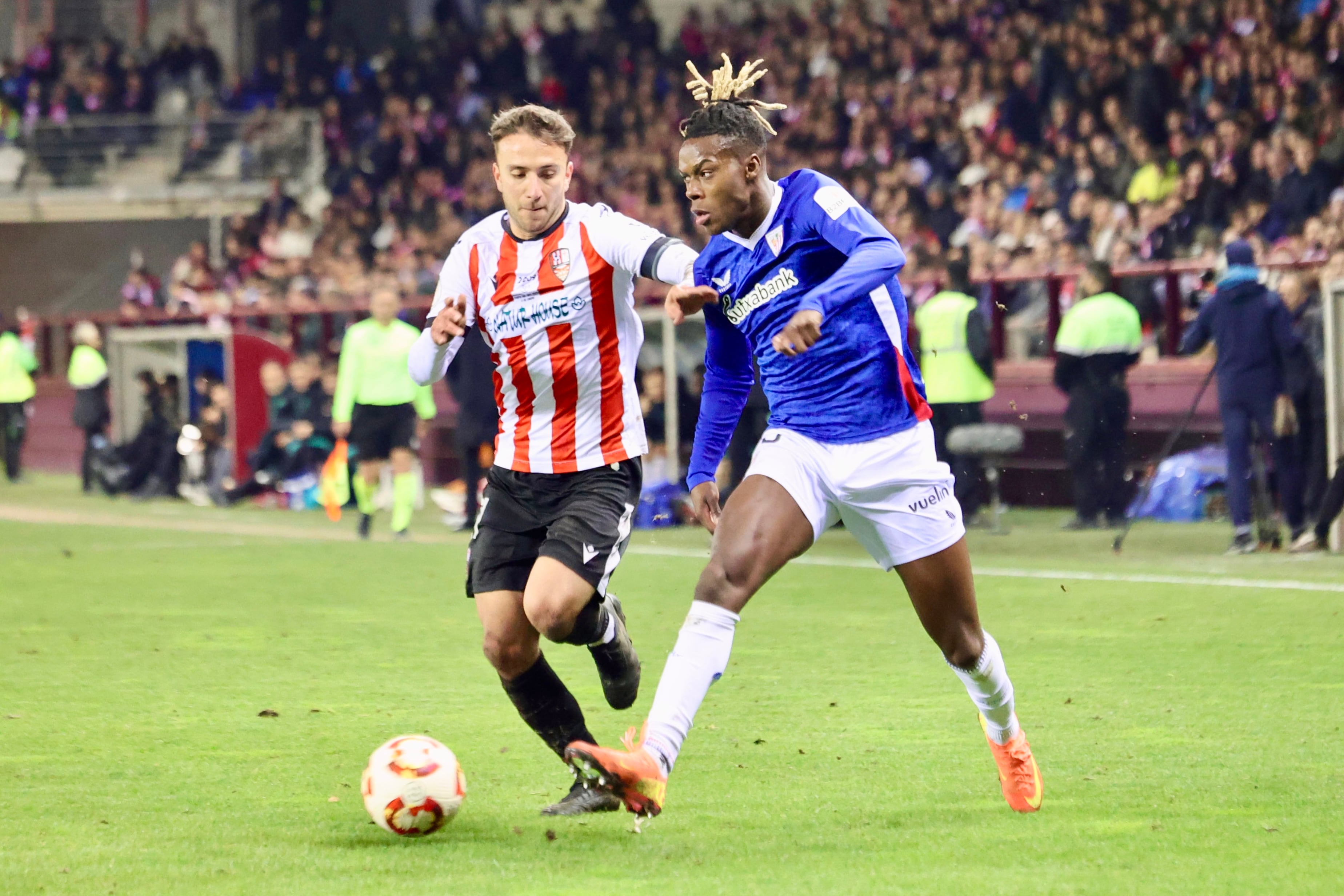 El Athletic sufre para eliminar al UD Logroñés pero estará en el sorteo de los octavos de final de la Copa del Rey del próximo miércoles 