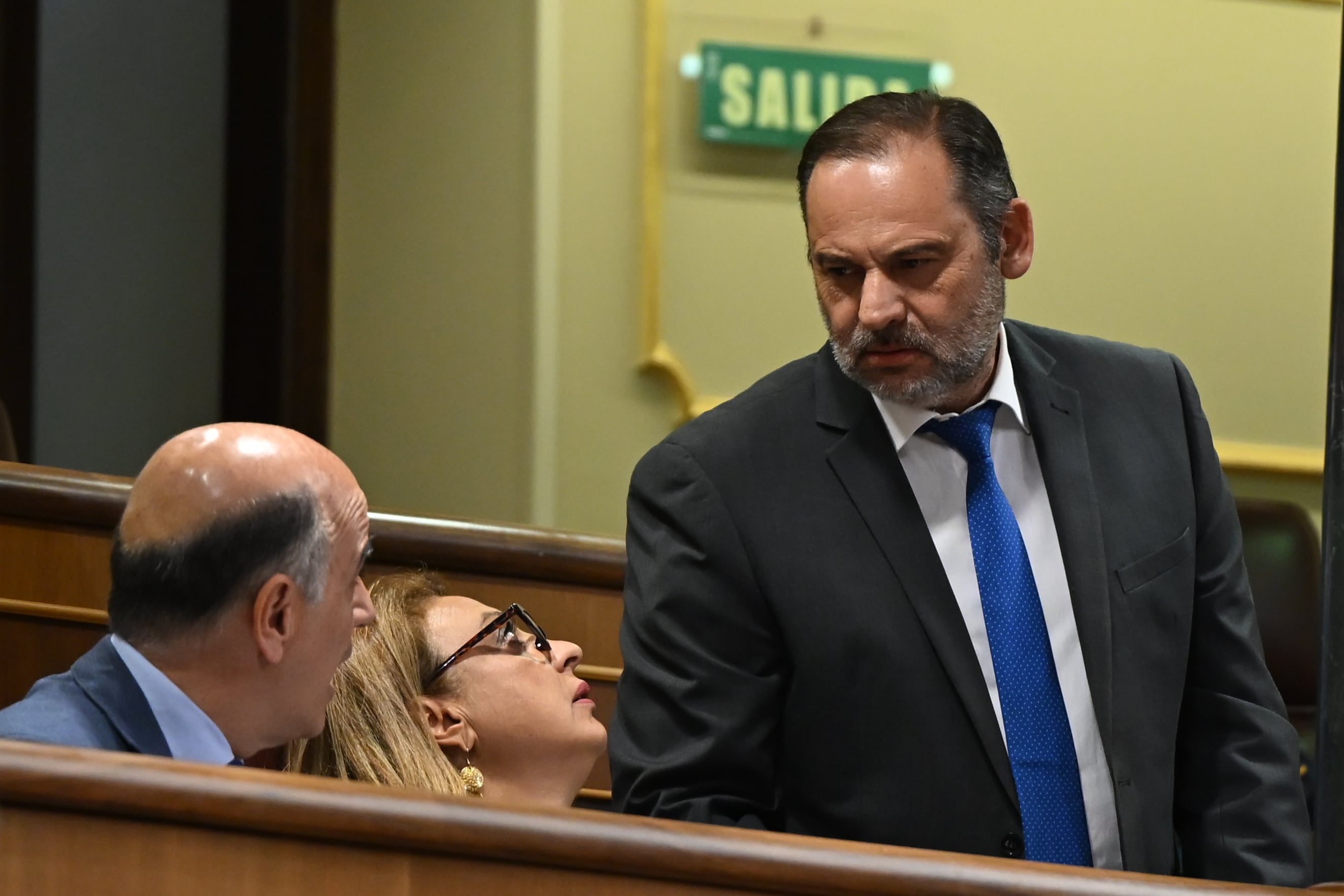 El exministro José Luis Ábalos, durante el Pleno del Congreso de los Diputados.