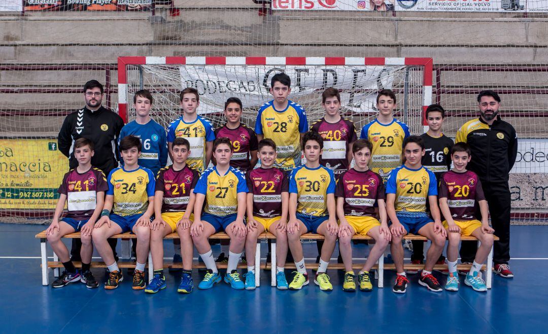 La plantilla infantil del Moral Cayuela Villa de Aranda.