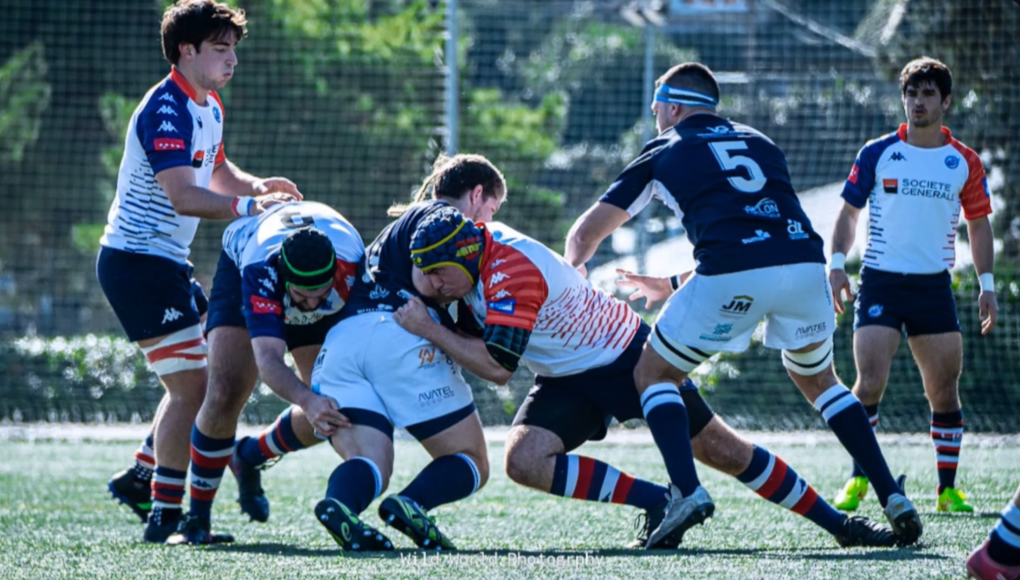 Imagen del partido disputado entre el Huesitos-La Vila y el Liceo Francés