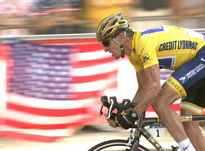 Armstrong, en el Tour de Francia 2004