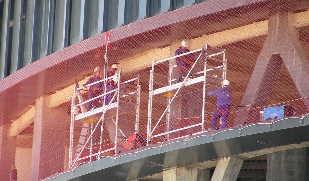 Trabajadores de la construcción.