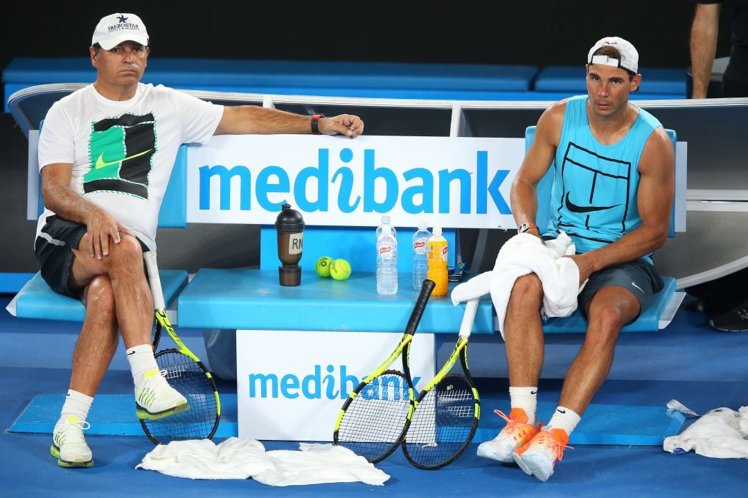 Toni Nadal y su sobrino Rafa