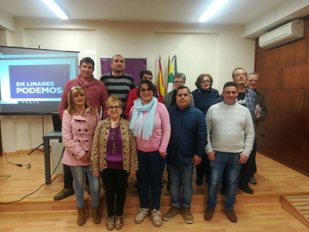 Candidatura de Podemos Linares para las elecciones municipales de 2019.
