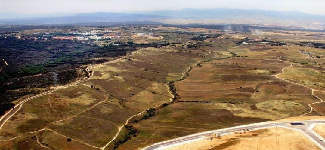 Vista aérea de los terrenos del proyecto