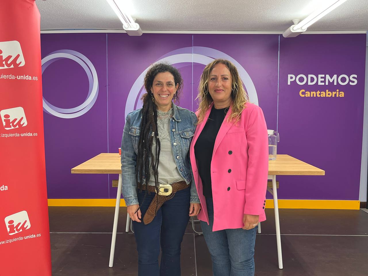 Monica Rodero y Carmen Martín presentan el programa de Podemos-IU.
