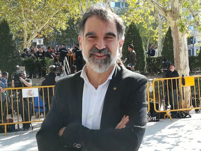 Jordi Cuixart en su primera comparecencia en la Audiencia Nacional