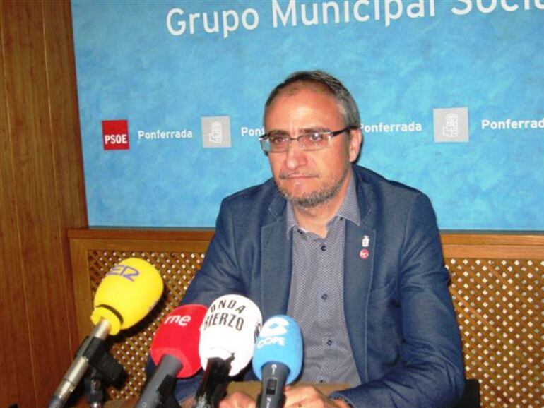 Olegario Ramón, portavoz del PSOE en el ayuntamiento de Ponferrada