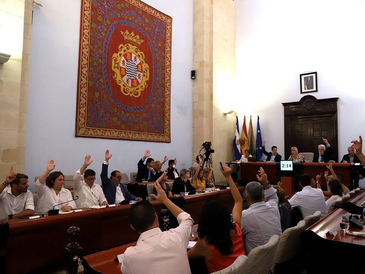 Pleno de organización del Ayuntamiento de Jerez