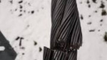 Estat del cable sabotejat al telecadira del Cubil