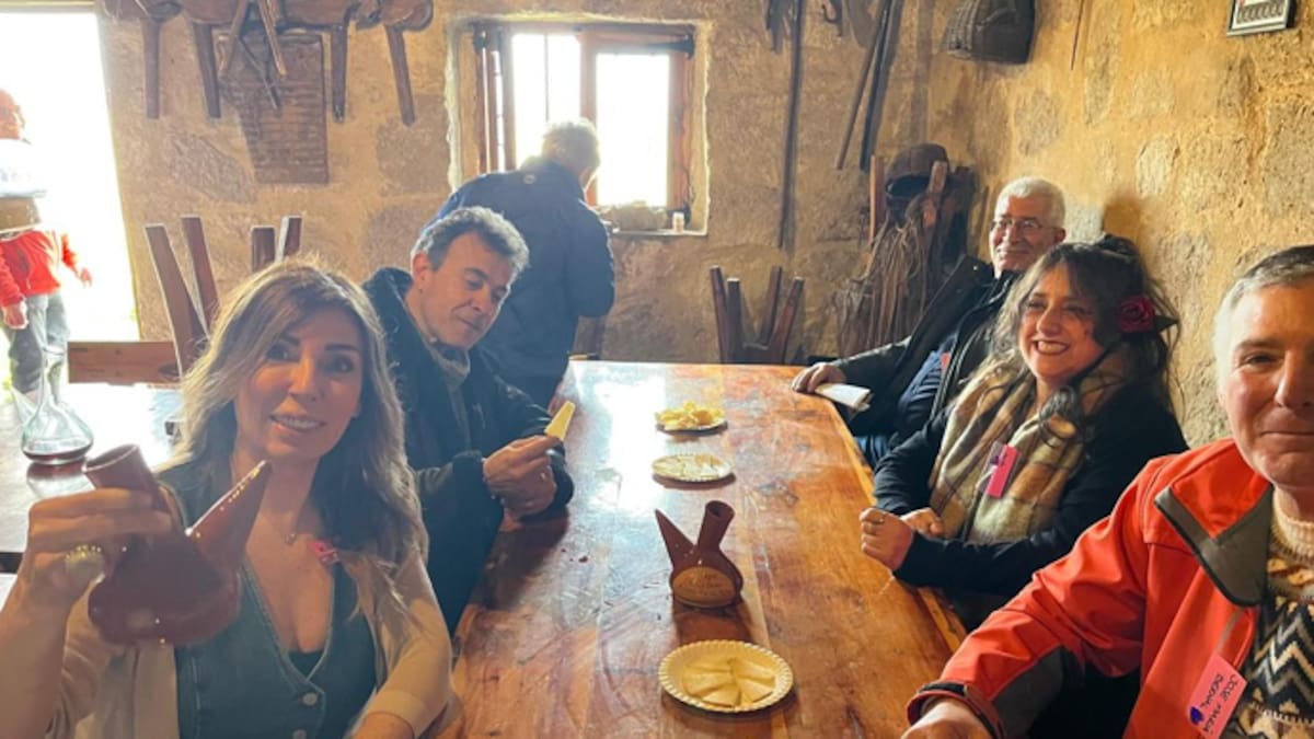 Con el alcalde de Moradillo de Roa, Javier Arroyo, avanzamos la próxima celebración de El Porrón de Citas en las bodegas de El Cotarro por San Valentín