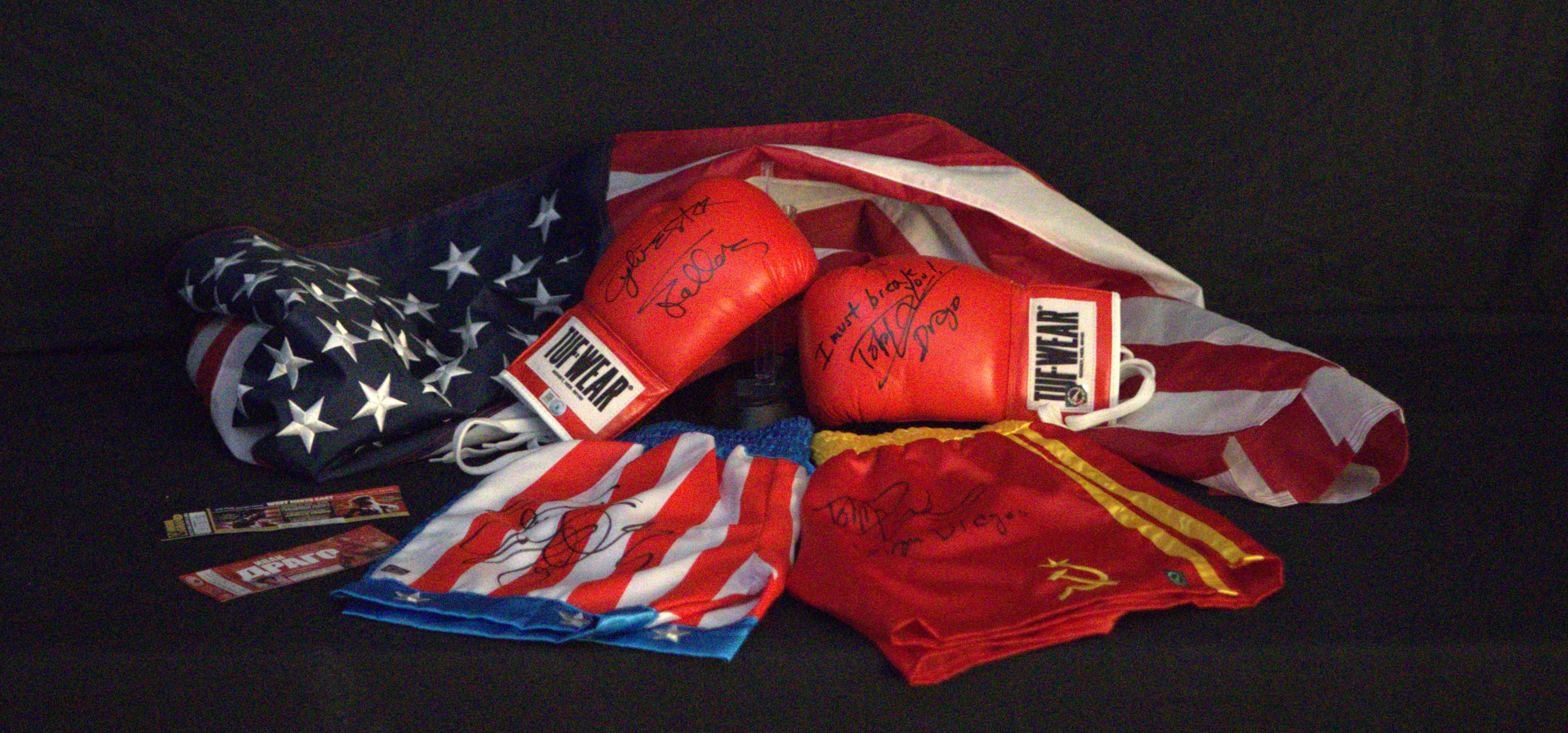 Guantes Rocky e Iván Drago