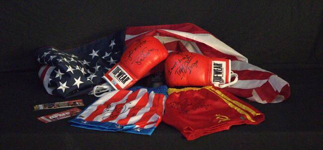 Guantes Rocky e Iván Drago