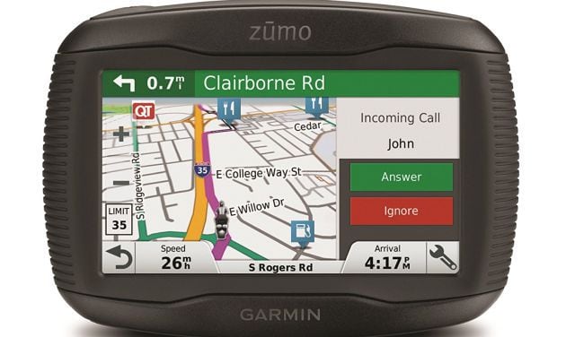 Un GPS de la marca Garmin ideal para viajar en moto