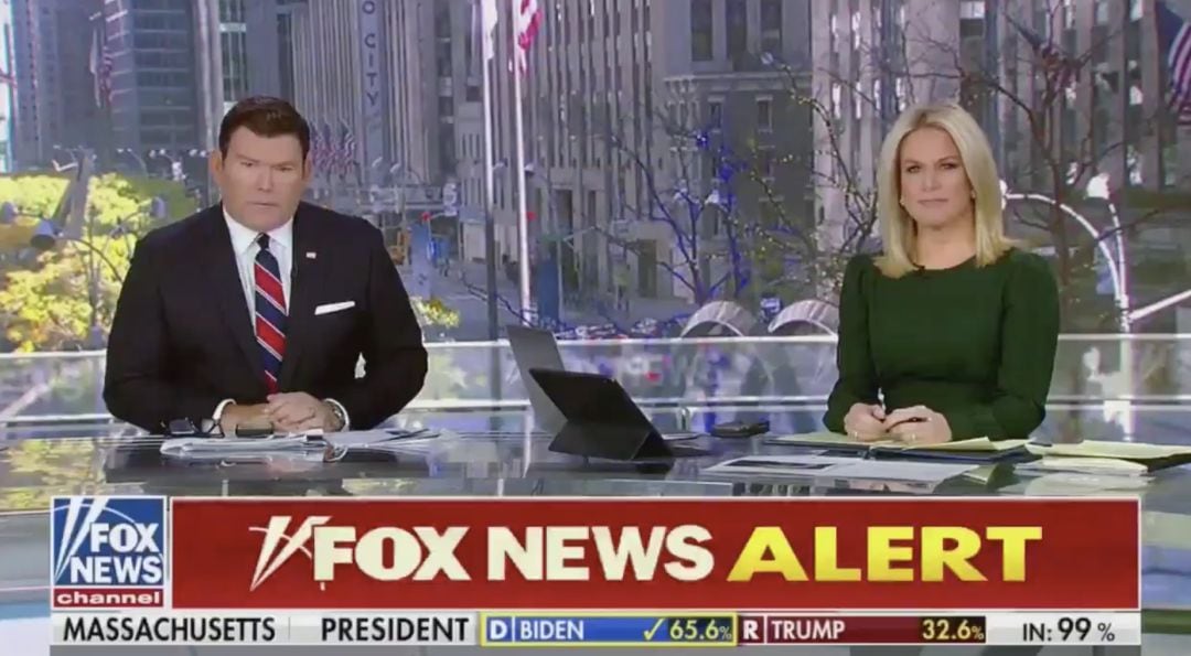 Los presentadores de Fox News que han contado la noticia de la victoria de Joe Biden