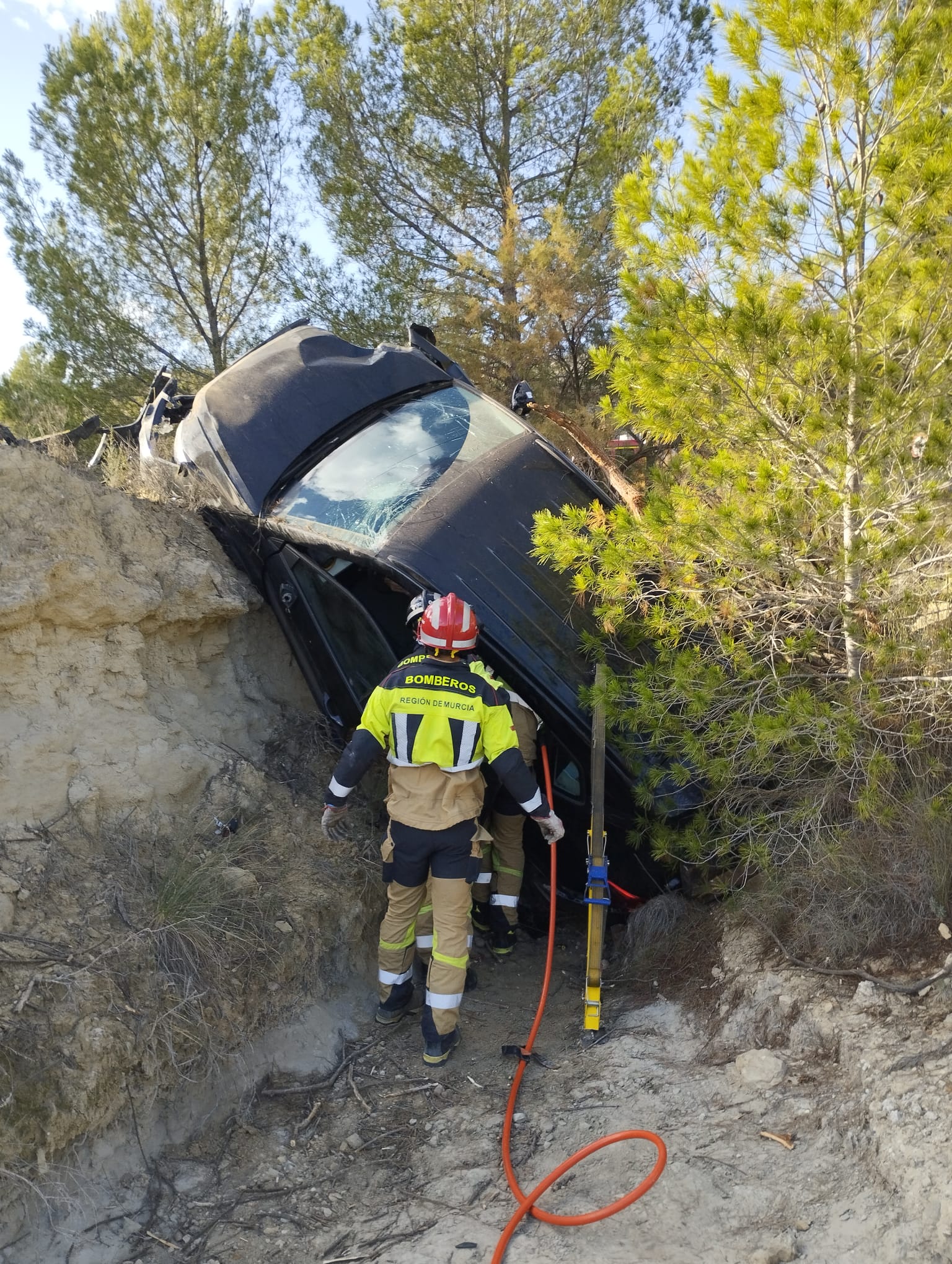 Accidente de tráfico en la carretera RM711, Zarcilla de Ramos, Lorca