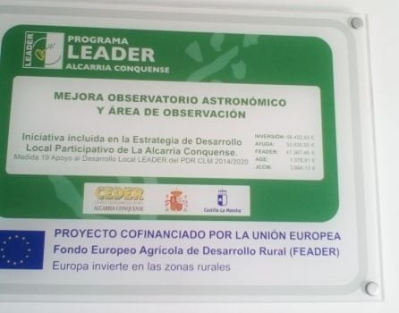 El CEDER Alcarria Conquense ha colaborado en las mejoras del observatorio.