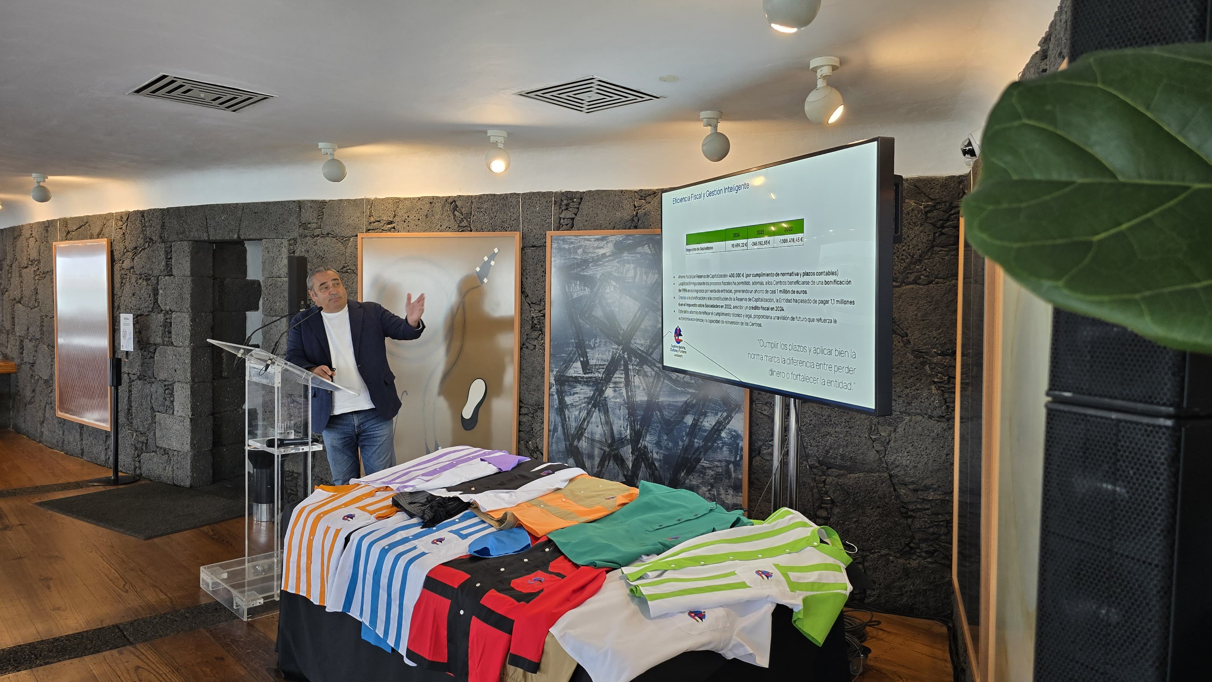 Ángel Vázquez, consejero de los Centros de Arte, Cultura y Turismo del Cabildo de Lanzarote.