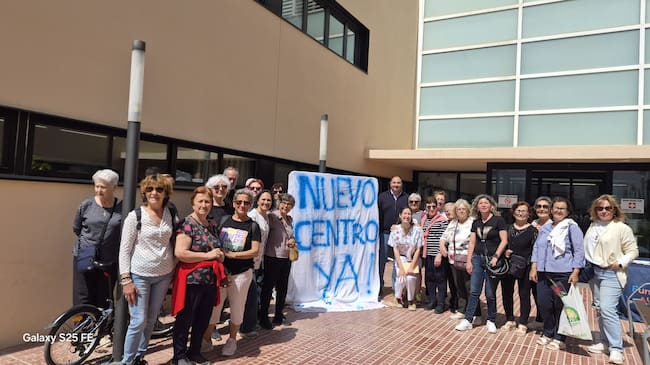 Un momento durante la protesta