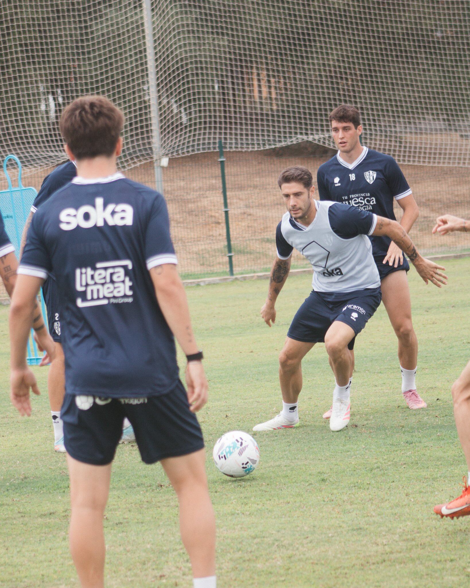 El Huesca ha entrenado este sábado en Algeciras