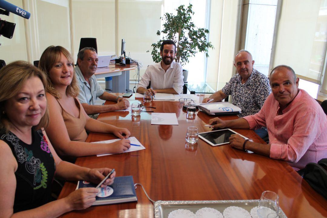 Imagen de la reunión de este lunes en el Consell de Ibiza