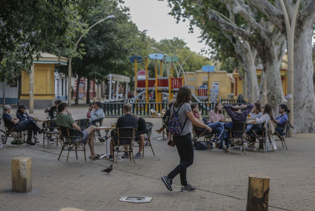 Un bar en la Alameda de Hércules de Sevilla