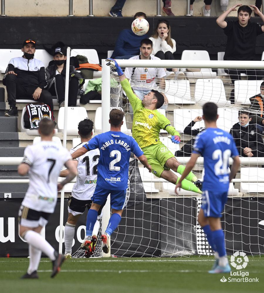 Soriano fue el jugador más destacado del Tenerife ayer en El Plantío.