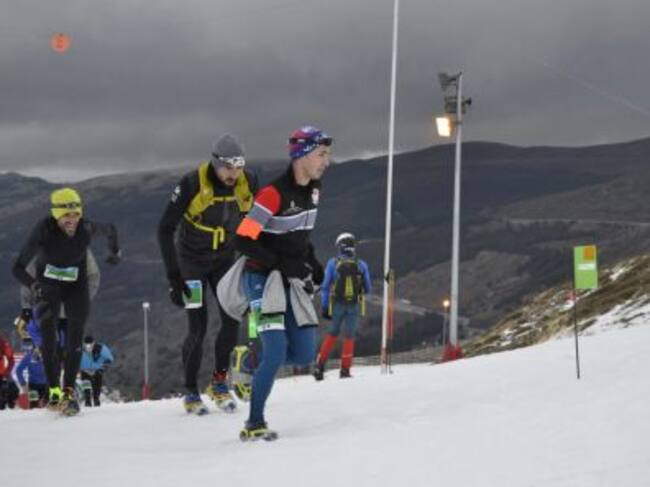 Tomás Cuartero en el IV Campeonato de España de Snow Running