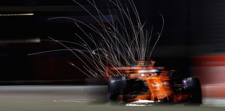 Fernando Alonso, en Singapur.