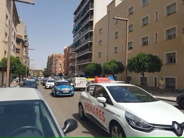 Protesta autoescuelas Guadalajara. Foto archivo.