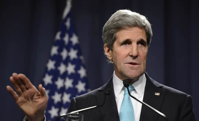 El secretario de Estado estadounidense, John Kerry