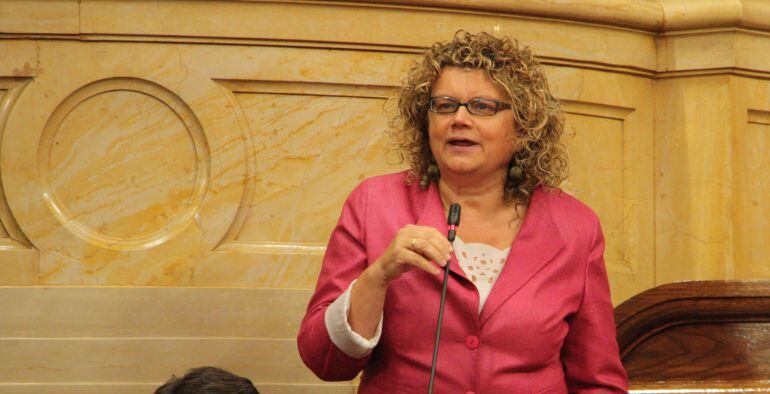 Marina Geli, a l&#039;últim ple de la legislatura del Parlament