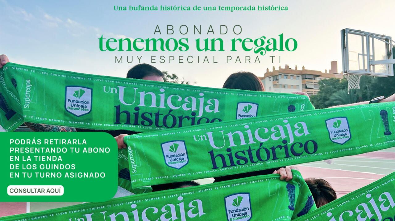 Regalo del Unicaja Málaga a los abonados