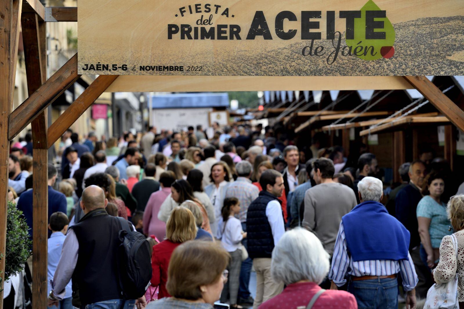 Una de las ediciones anteriores de la Fiesta del Primer Aceite de Jaén