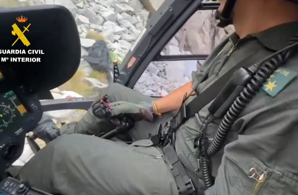 El Greim de Benasque ha rescatado a los dos montañeros, uno de ellos herido grave. Foto: Guardia Civil