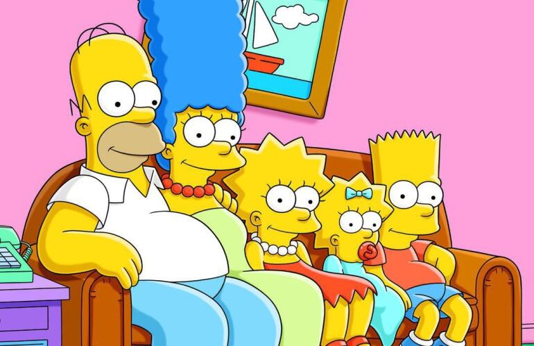 La familia Simpson en uno de los capítulos de la serie