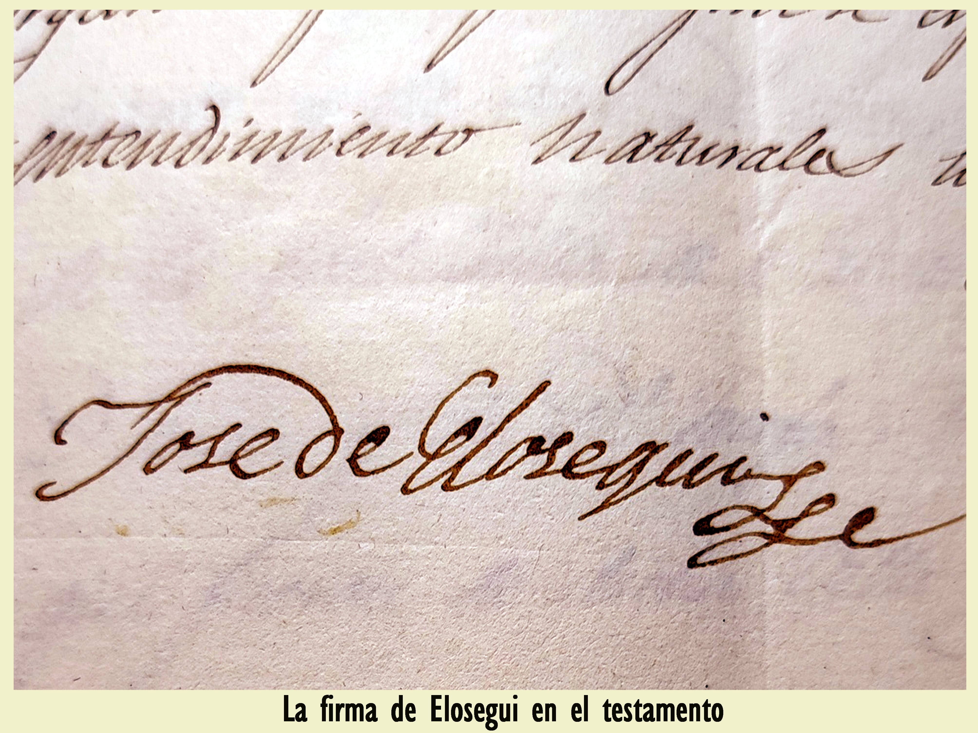 Firma de Elosegi