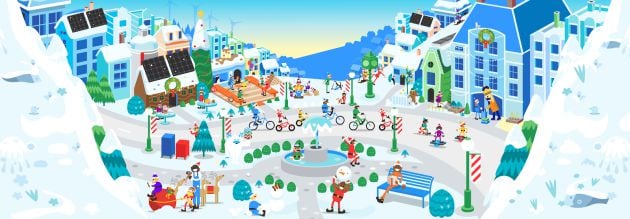 Google reabre la aldea de Papá Noel.