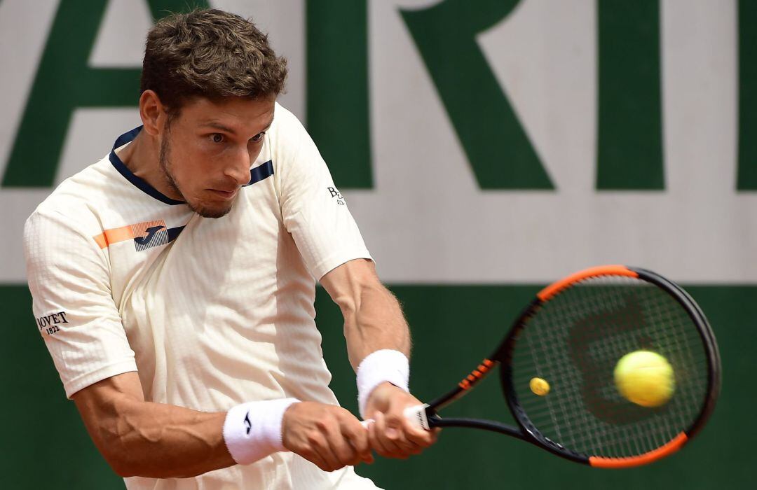 El tenista Pablo Carreño durante el último partido disputado